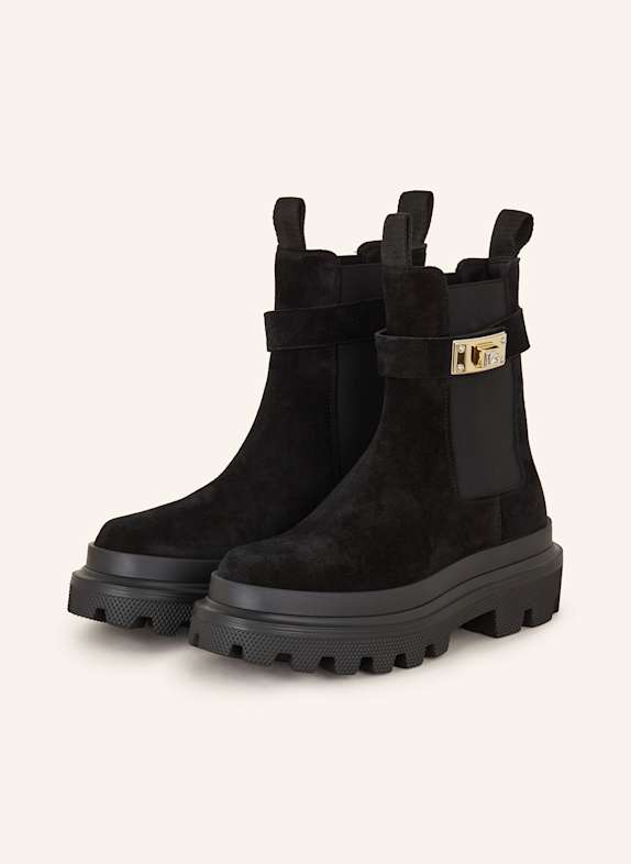 DOLCE & GABBANA Chelsea-Boots SCHWARZ