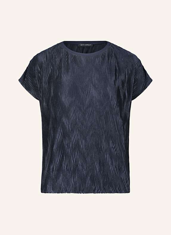 Betty Barclay Satin T-shirt with pleats DARK BLUE