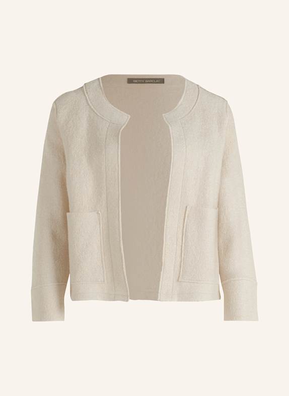 Betty Barclay Bouclé jacket with 3/4 sleeves BEIGE