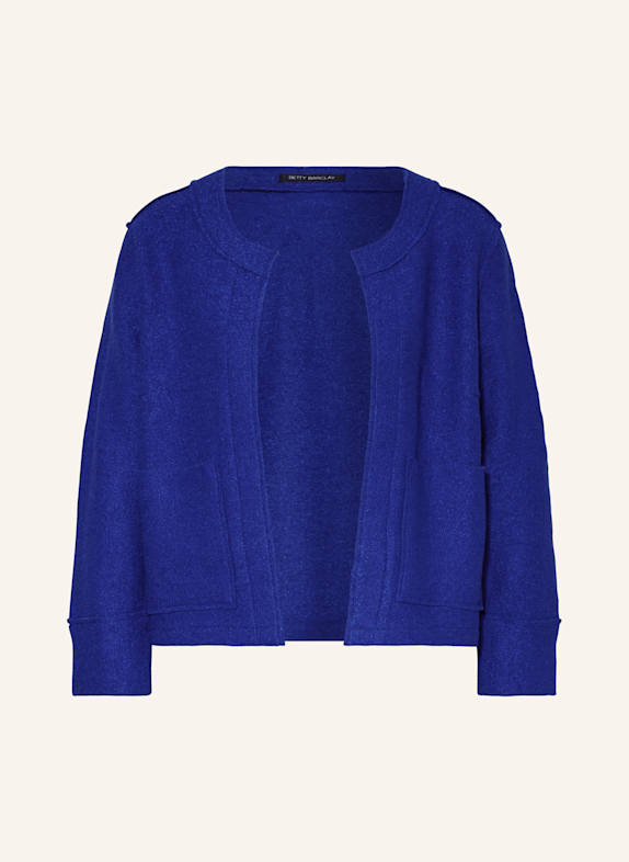 Betty Barclay Bouclé jacket with 3/4 sleeves BLUE