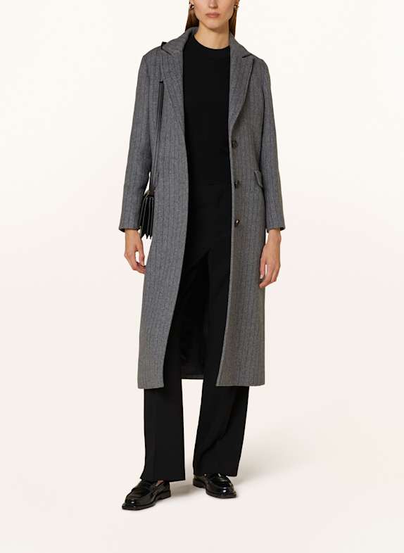 CINZIA ROCCA Wool coat GRAY/ DARK GRAY