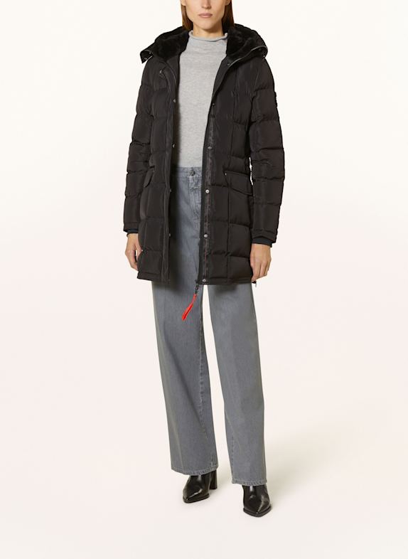 No.1 Como Steppmantel SCHWARZ