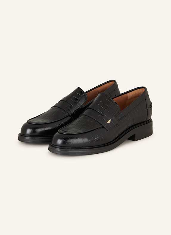 billi bi Penny loafers BLACK