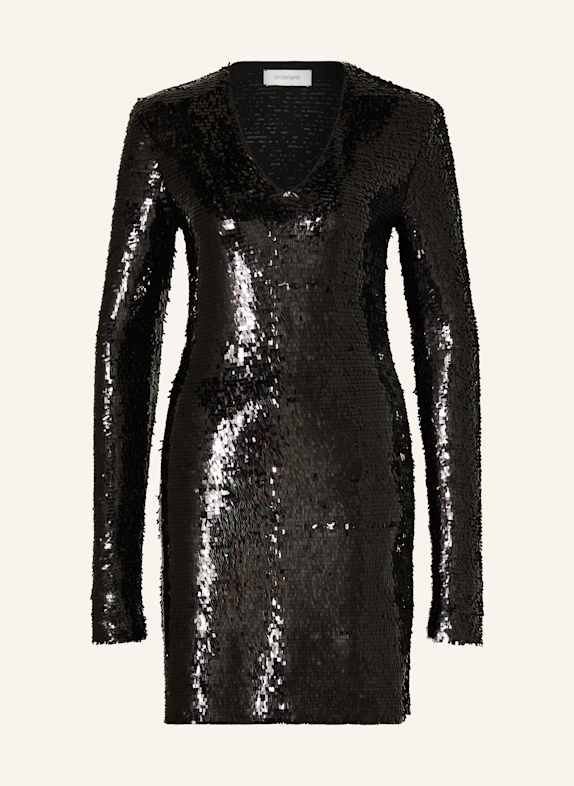 SPORTMAX Paillettenkleid PINETA SCHWARZ