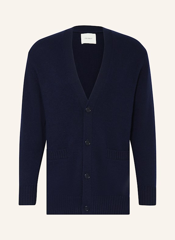 LISA YANG Strickjacke WILSON aus Cashmere DUNKELBLAU