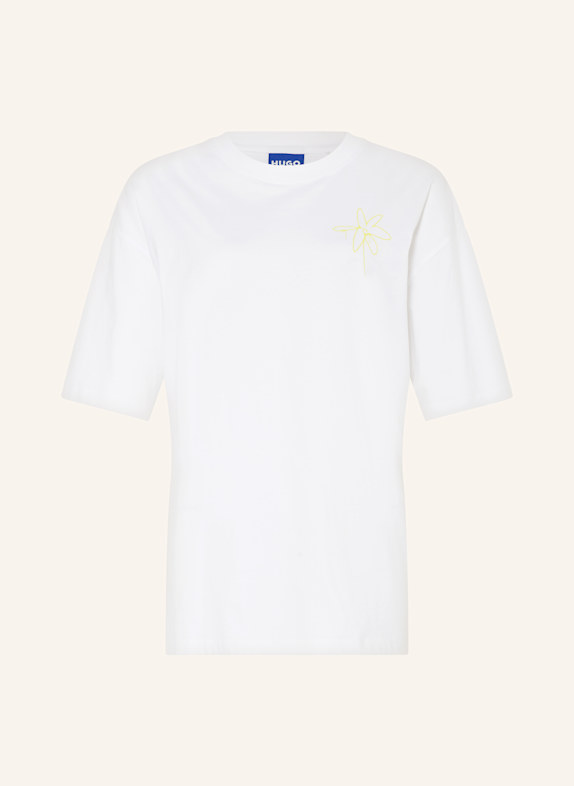 HUGO BLUE Oversized tričko BÍLÁ