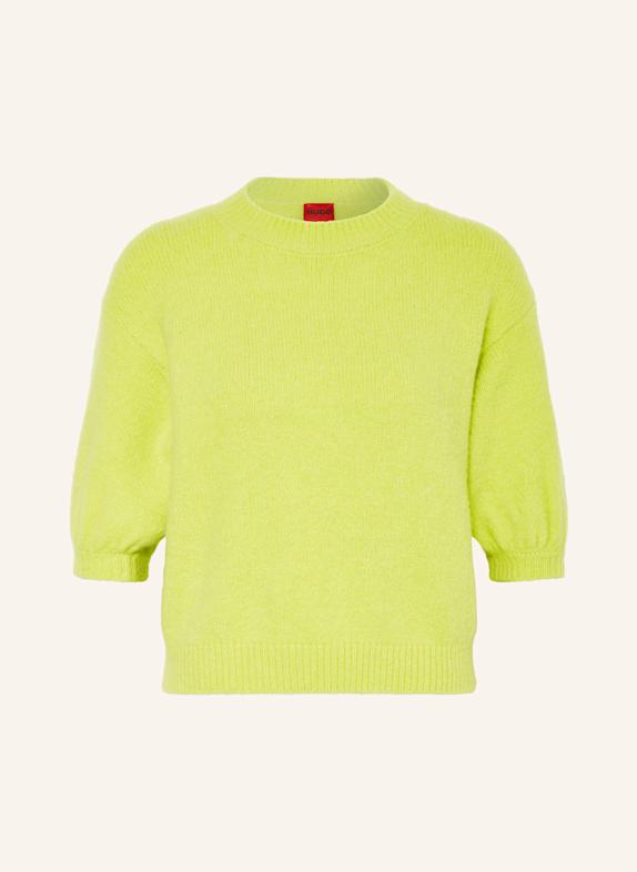 HUGO Spodnie garniturowe HARLY regular fit JASNOZIELONY