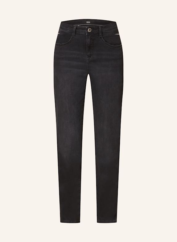 BRAX Straight Jeans MARY mit Schmucksteinen 05 USED DARK GREY