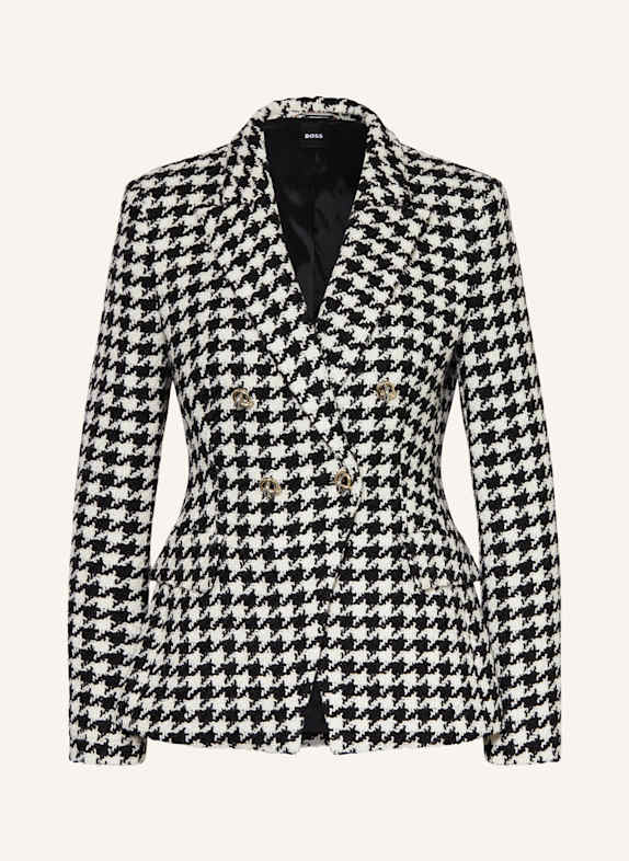 BOSS JIA tweed blazer BLACK/ WHITE