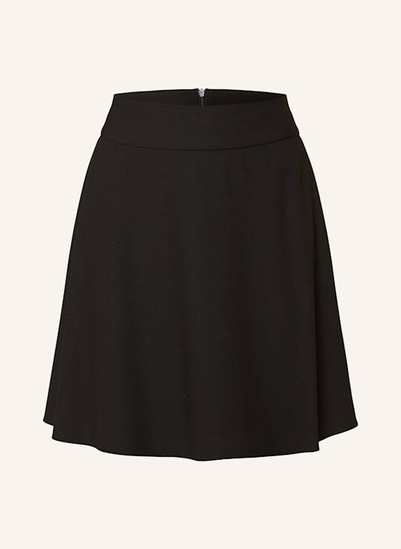 HUGO REMILIA skirt with flounces BLACK