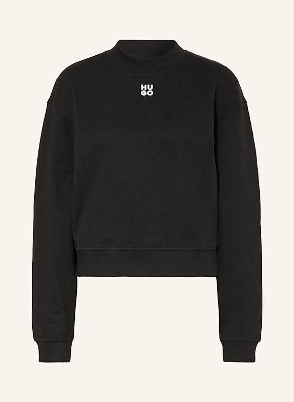 HUGO Krótka bluza nierozpinana DAXANDRIA CZARNY