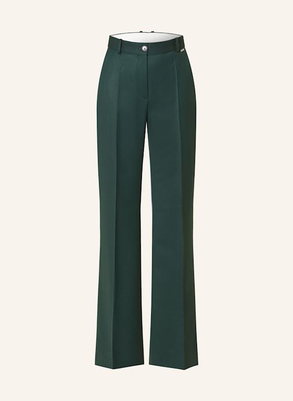 BOSS Wide leg trousers TIREKA DARK GREEN