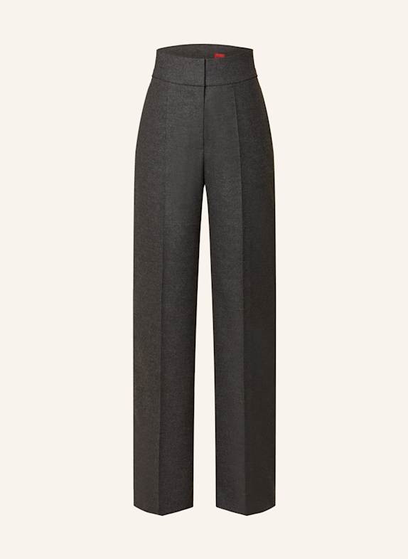 HUGO Wide leg trousers HIMIA DARK GRAY