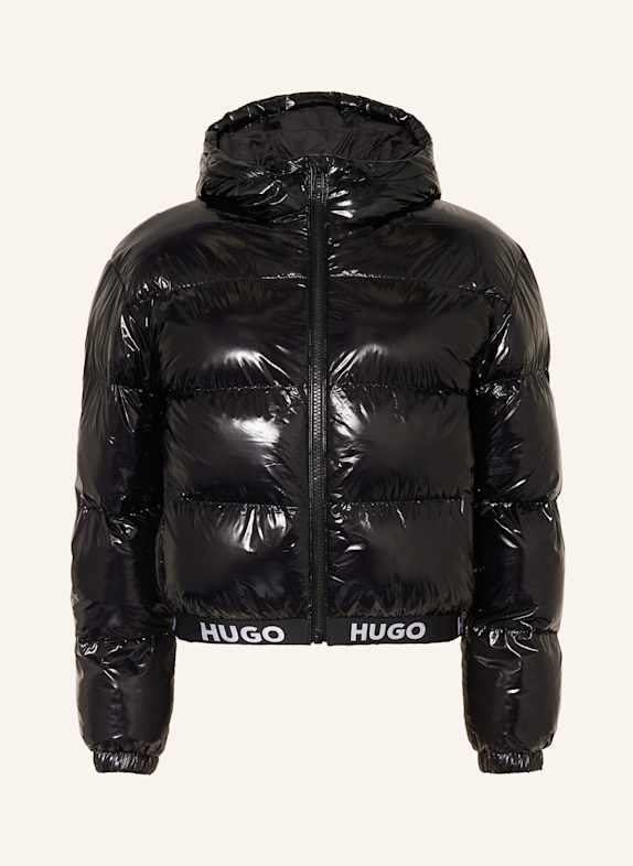 HUGO FARYNE-2 quilted jacket BLACK