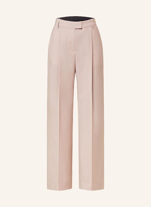 BOSS Wide leg trousers TRAVERSE DUSKY PINK