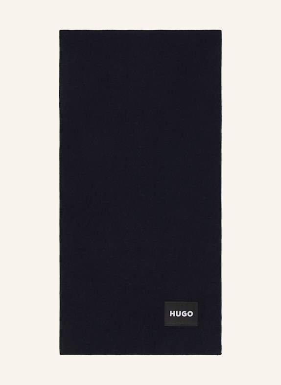 HUGO Schal ZEVON DUNKELBLAU