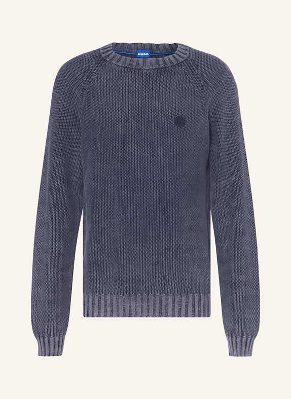 HUGO BLUE Cucinelli pullover SONDYE DUNKELBLAU