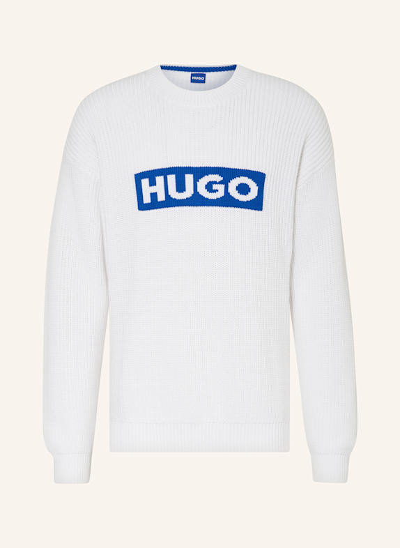 HUGO BLUE Cucinelli pullover SEYLO WEISS/ BLAU
