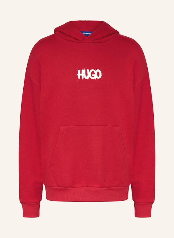 HUGO BLUE Hoodie NIMAYHO DUNKELROT