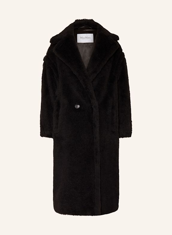 Max Mara Kunstfell-Mantel TEDGIRL mit Alpaka SCHWARZ