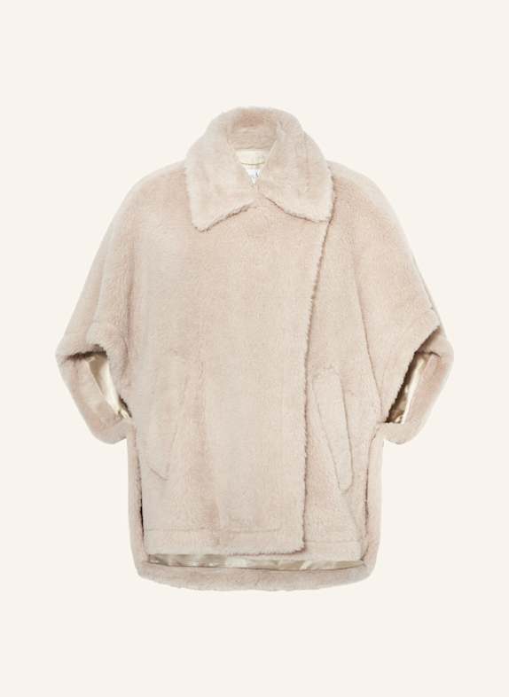 Max Mara Cape TEBE1 with alpaca LIGHT BROWN
