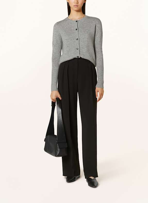 ALLUDE Cardigan with cashmere GRAY