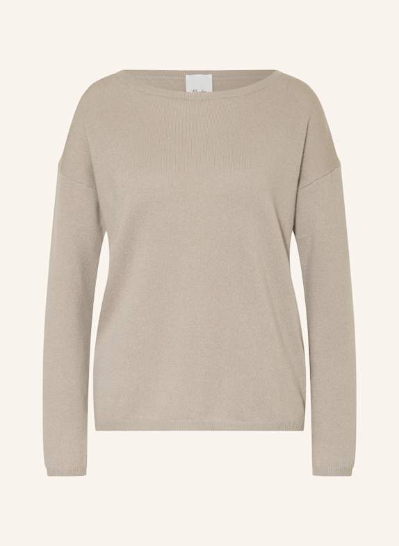 ALLUDE Cashmere sweater TAUPE