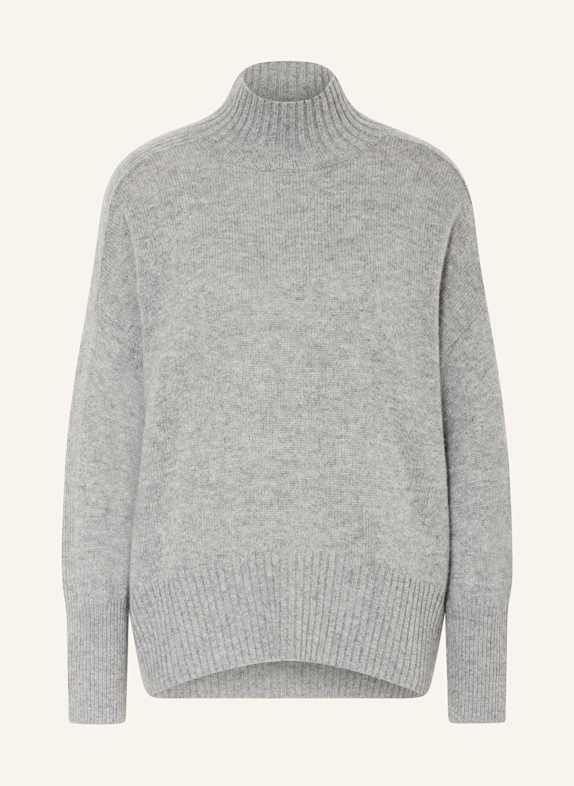 ALLUDE Cashmere sweater LIGHT GRAY