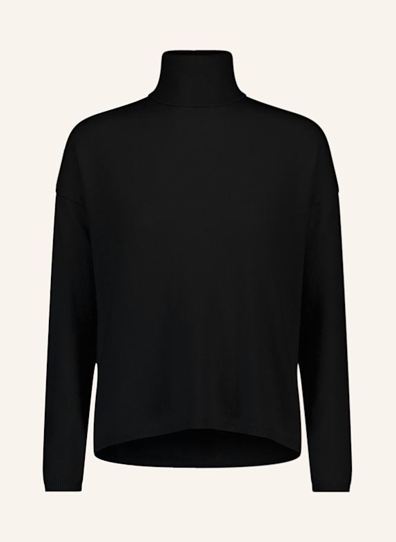 ALLUDE Turtleneck sweater in cashmere BLACK