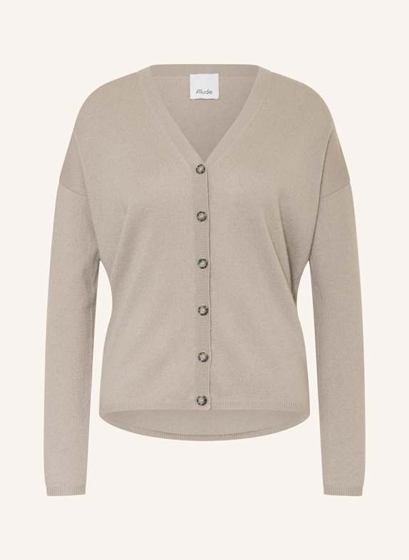 ALLUDE Strickjacke aus Cashmere TAUPE