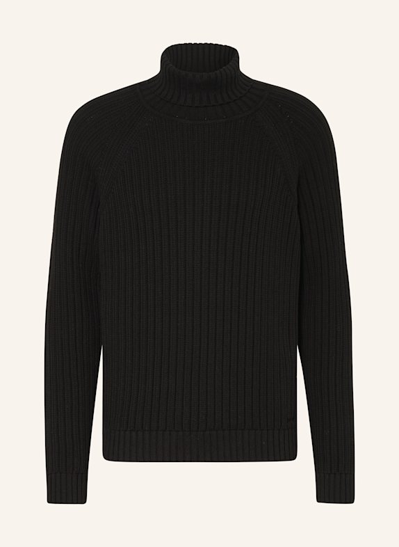 HUGO Rollkragenpullover SIGUR SCHWARZ