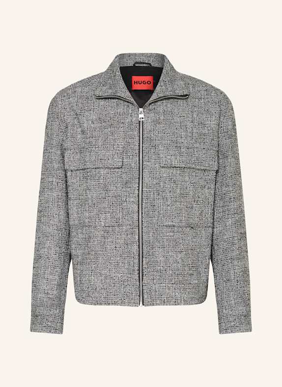 HUGO Veste bouclée JULIANO244F1 NOIR/ GRIS/ GRIS CLAIR