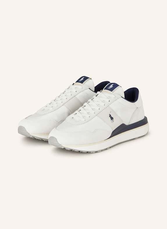 POLO RALPH LAUREN Sneakers WHITE/ LIGHT GRAY/ DARK BLUE