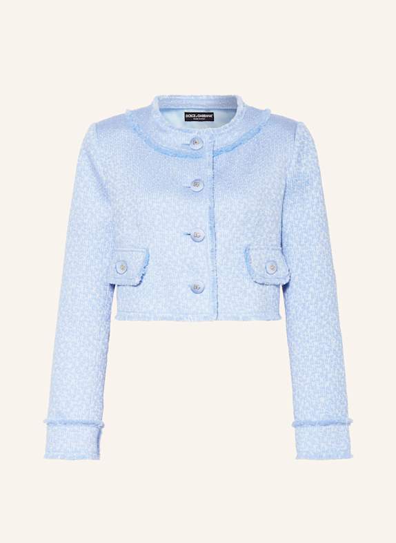 DOLCE & GABBANA Tweed jacket LIGHT BLUE