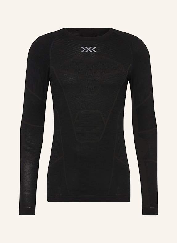 X-BIONIC Funktionswäsche-Shirt SYMBIO MERINO aus Merinowolle SCHWARZ