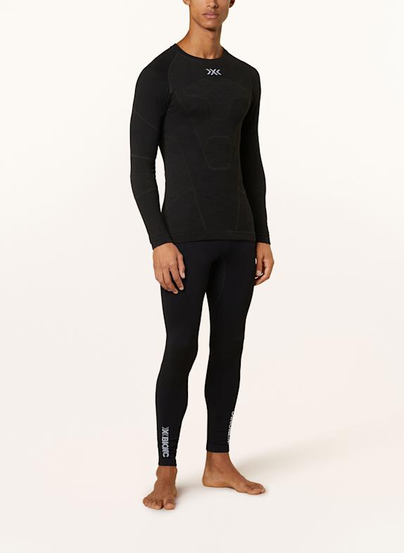 X-BIONIC Funktionswäsche-Shirt SYMBIO MERINO aus Merinowolle SCHWARZ