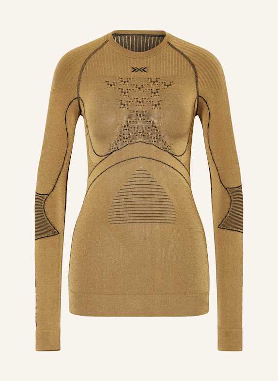 X-BIONIC Funktionswäsche-Shirt RADIACTOR 4.0 HELLBRAUN / SCHWARZ