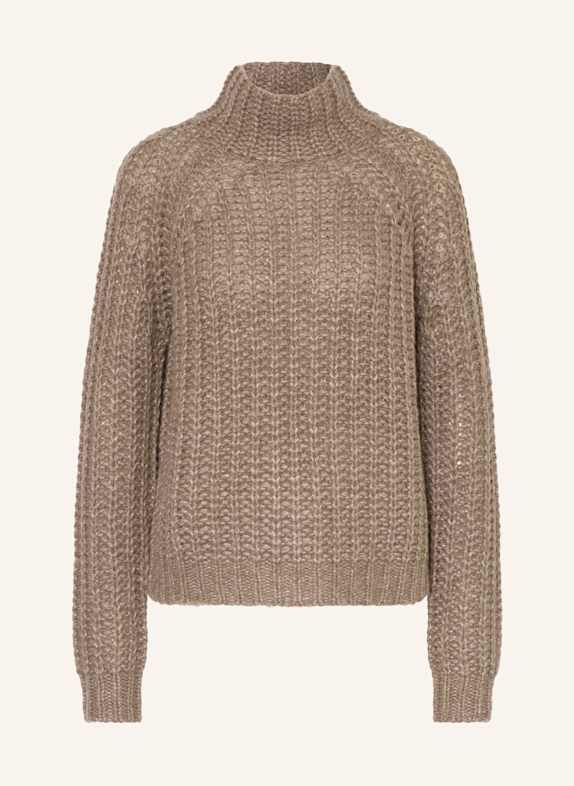 HEMISPHERE Cashmere sweater with glitter thread TAUPE