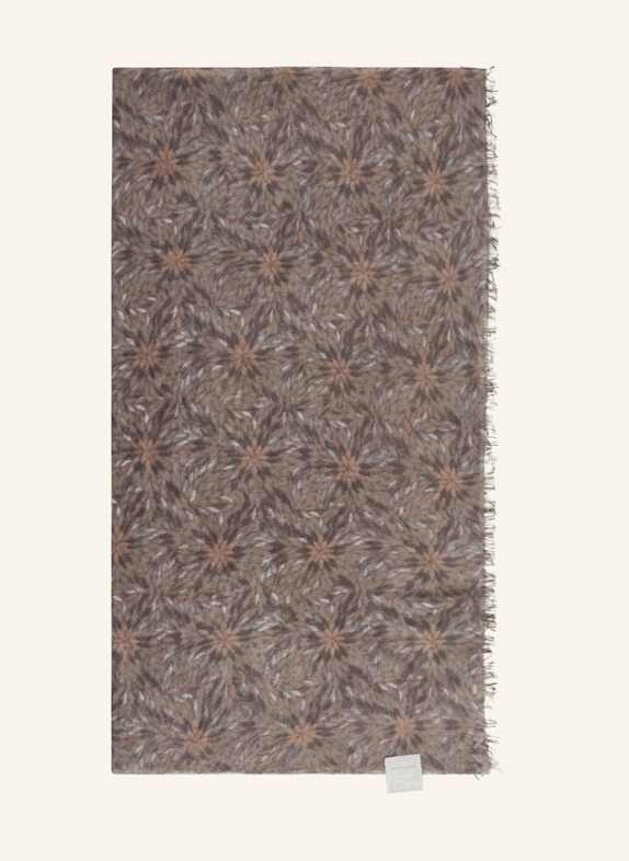 HEMISPHERE Cashmere scarf BEIGE/ GRAY