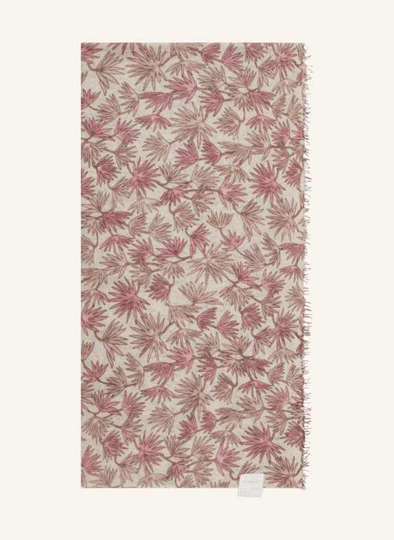 HEMISPHERE Cashmere scarf LEMI CREAM/ PINK/ TAUPE