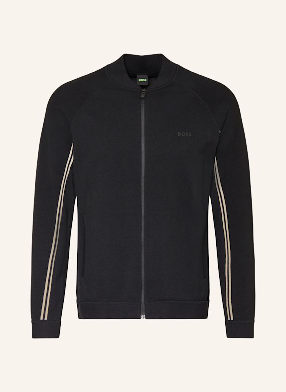 BOSS Strickjacke ZURRAY SCHWARZ/ HELLBRAUN