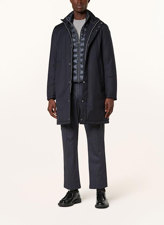 HERNO Donsjas met uitneembare capuchon DONKERBLAUW