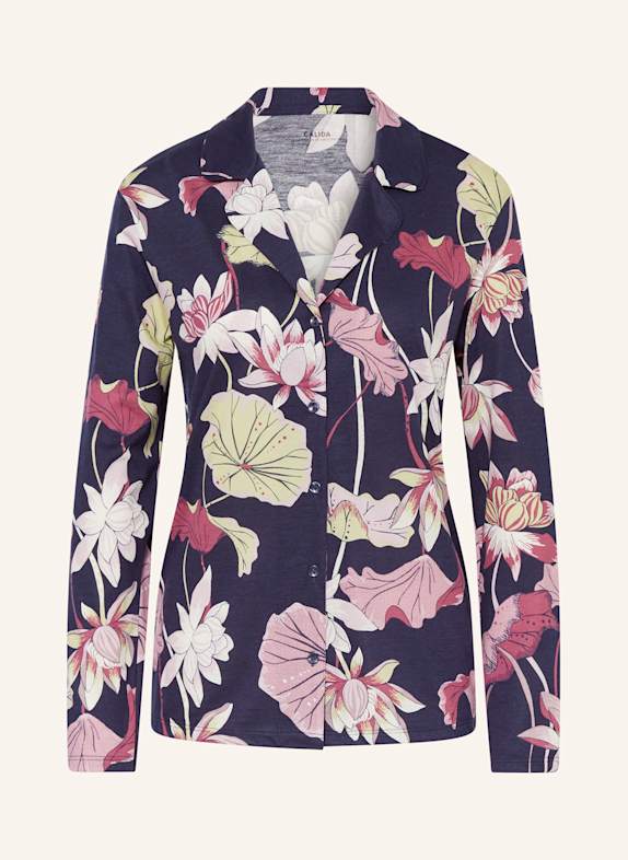 CALIDA Pajama shirt FAVOURITES SUNKISS DARK BLUE/ DARK PURPLE/ WHITE