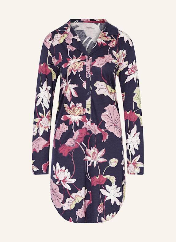 CALIDA FAVOURITES GLOW nightshirt DARK BLUE/ GREEN/ DUSKY PINK
