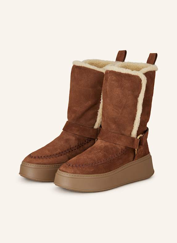 ODISSì Plateau-Boots BRAUN