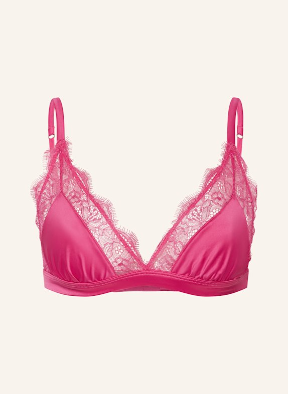 LOVE Stories Triangel-BH LOVE LACE aus Satin PINK
