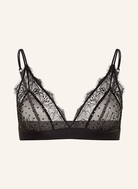 LOVE Stories Triangel-BH LOVE LACE SCHWARZ/ GOLD