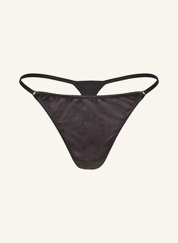 LOVE Stories String CAROLE mit Schmucksteinen SCHWARZ