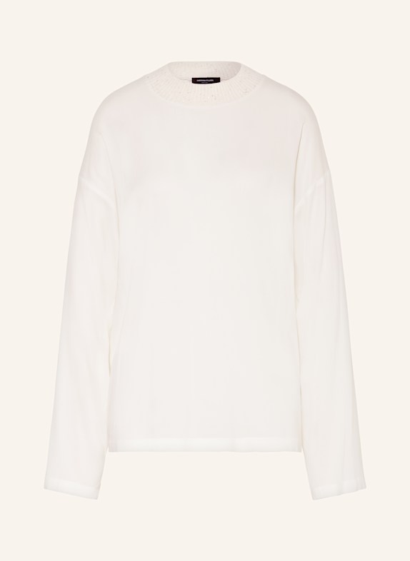 FABIANA FILIPPI Shirt blouse with sequins WHITE