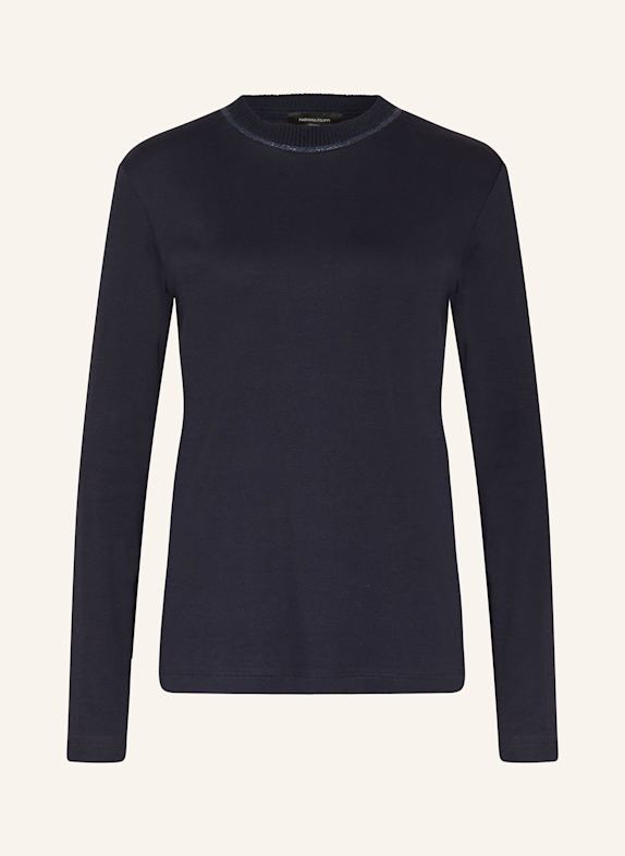 FABIANA FILIPPI Turtleneck sweater with sequins DARK BLUE